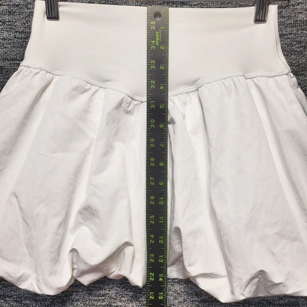 OFFLINE by Aerie Real Me Bubble Skort Women M White High Waisted Tennis kirt